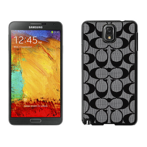 Coach Big Logo Grey Samsung Note 3 Cases DRQ